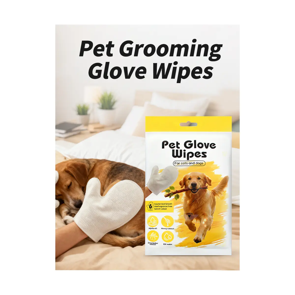 Private label pet grooming wipes and hygiene products